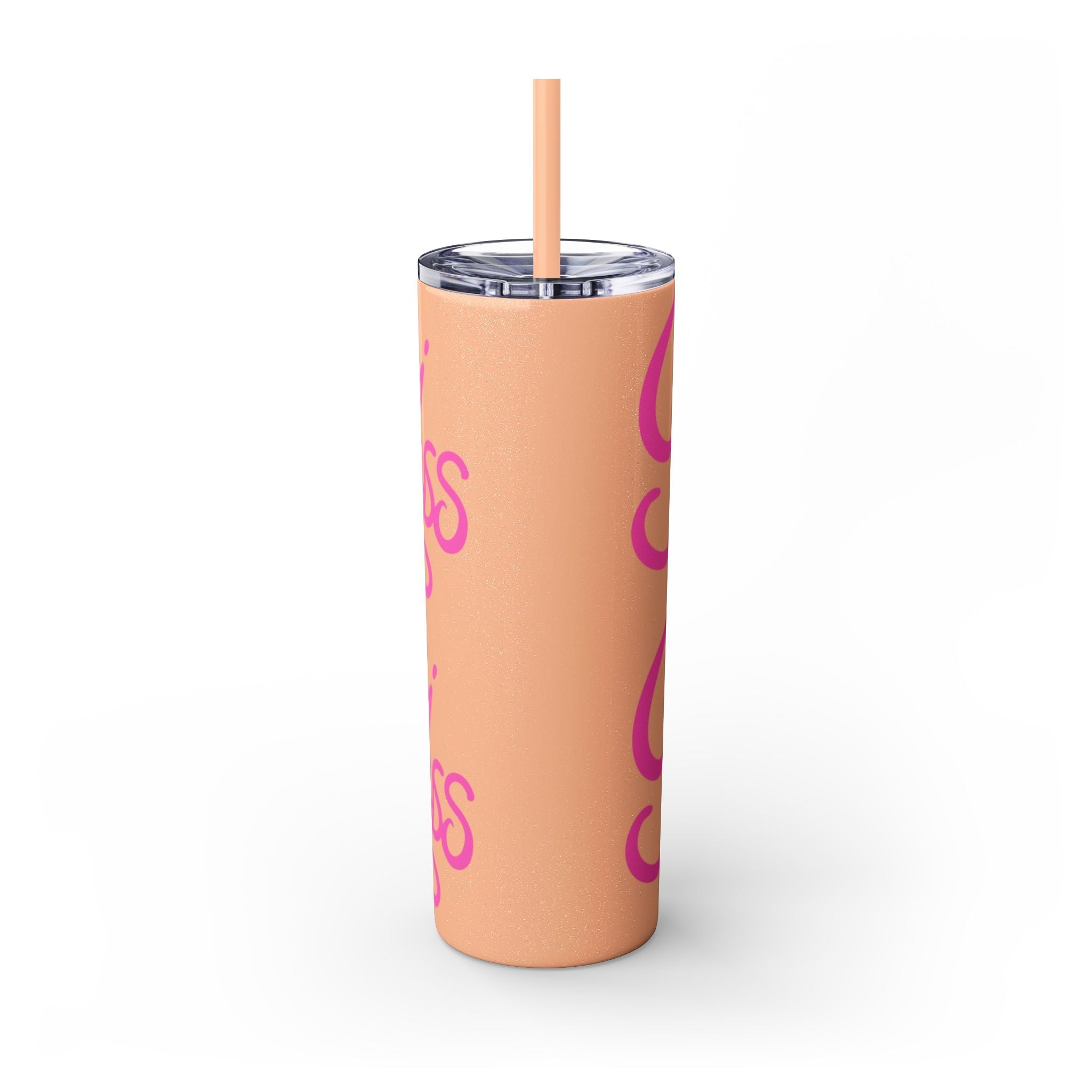 Personalized Skinny Tumbler with Straw, Cute Princess Design, Travel Cup, Gift for Her, Birthday Party Favor, Summer Vibes, Toddler Approved