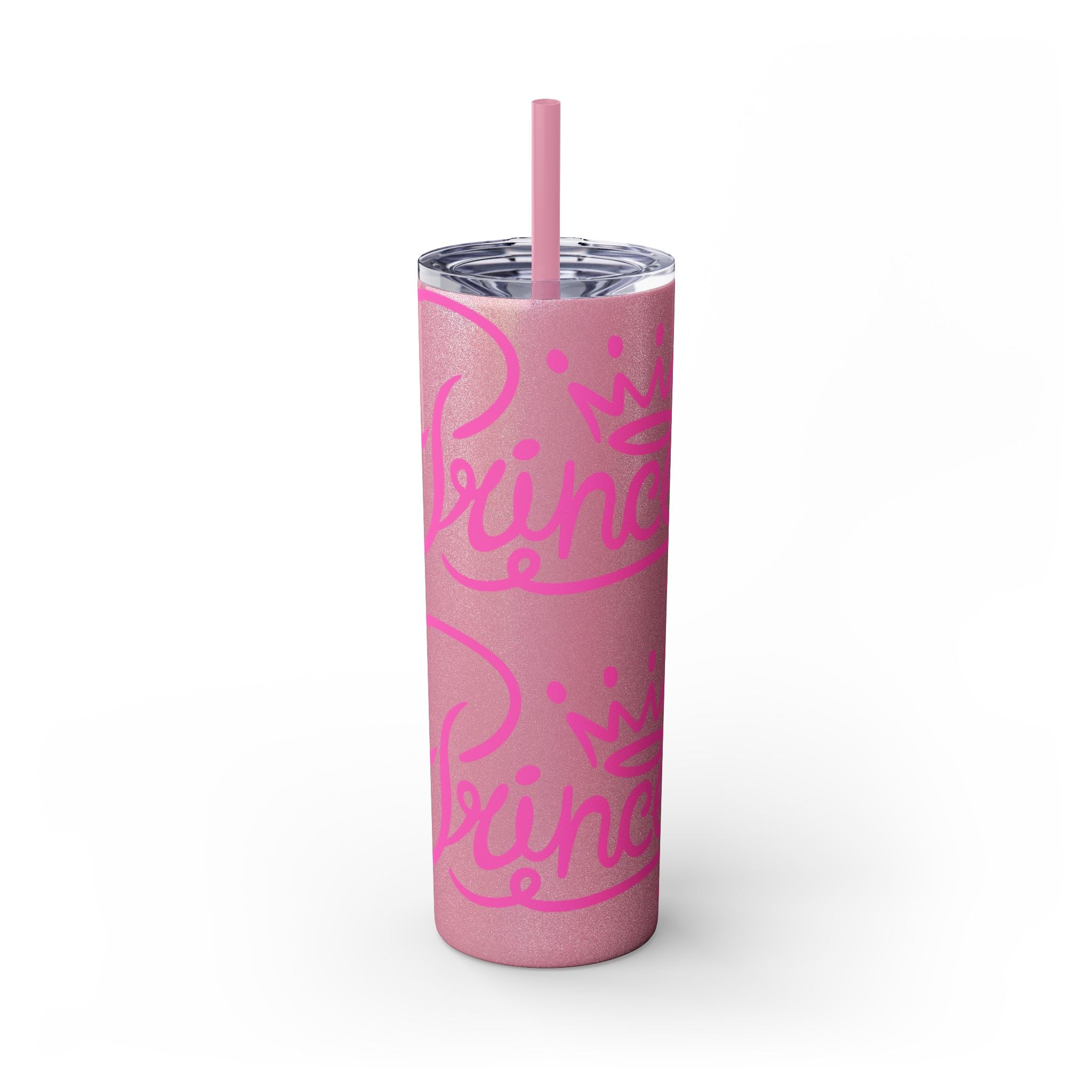 Personalized Skinny Tumbler with Straw, Cute Princess Design, Travel Cup, Gift for Her, Birthday Party Favor, Summer Vibes, Toddler Approved