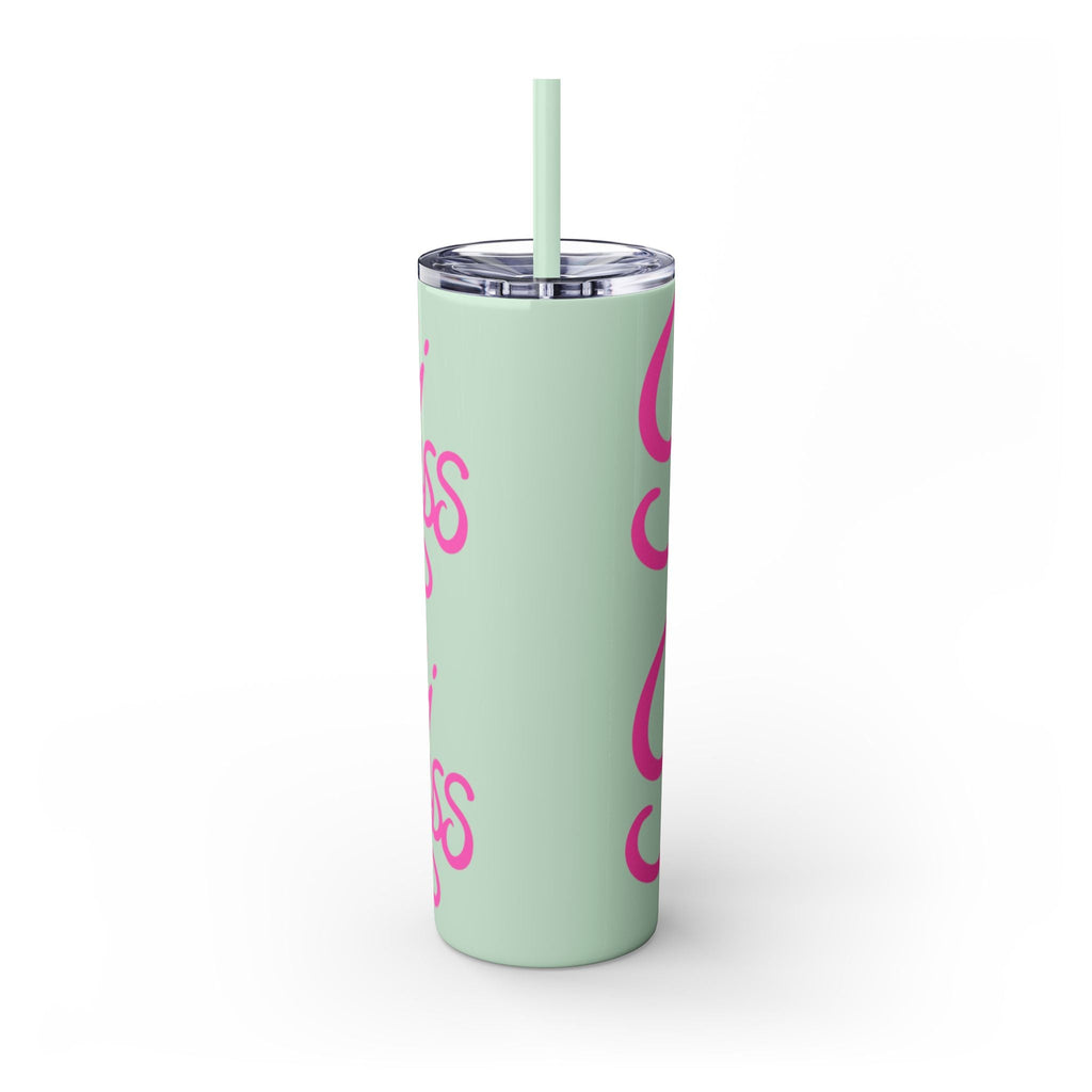 Personalized Skinny Tumbler with Straw, Cute Princess Design, Travel Cup, Gift for Her, Birthday Party Favor, Summer Vibes, Toddler Approved