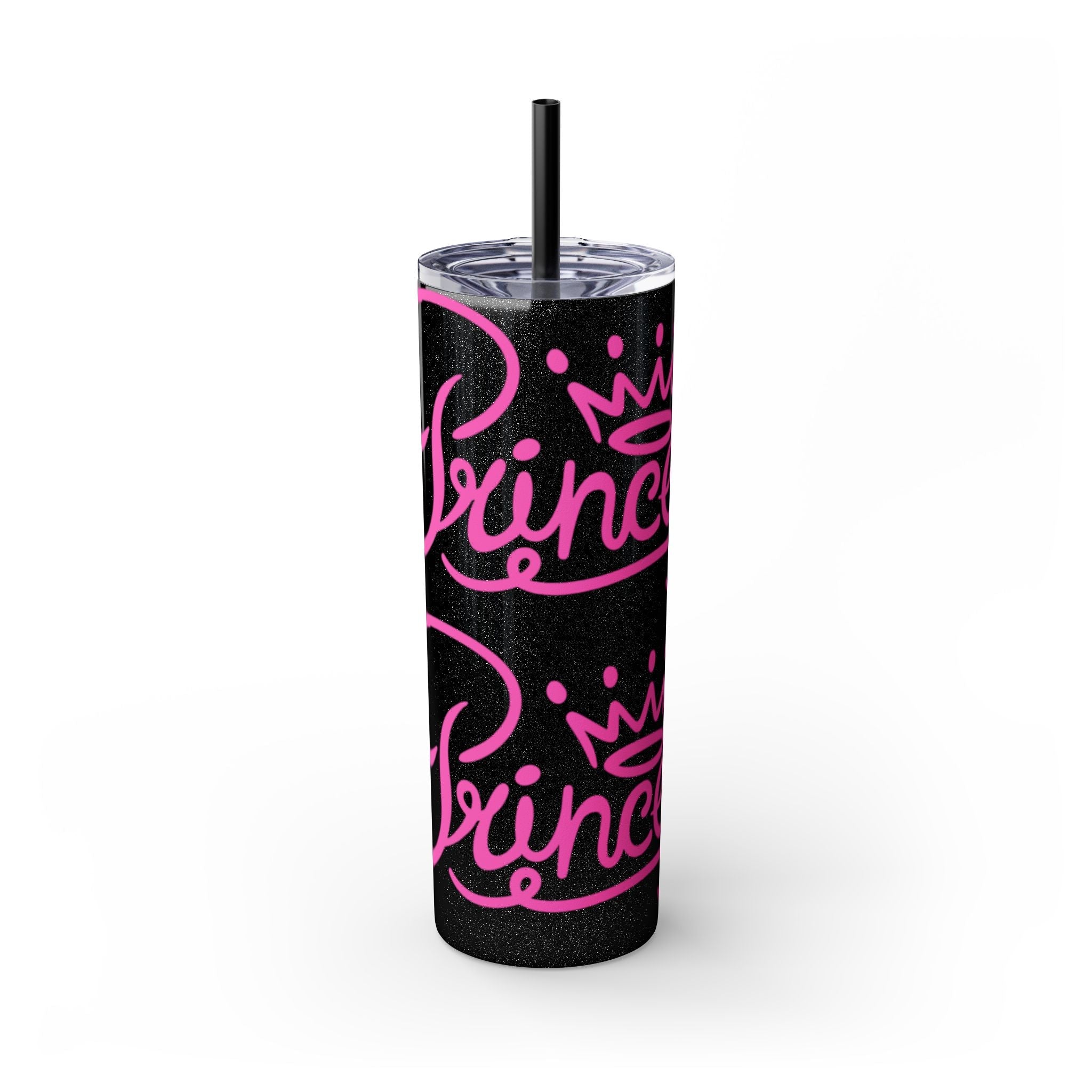 Personalized Skinny Tumbler with Straw, Cute Princess Design, Travel Cup, Gift for Her, Birthday Party Favor, Summer Vibes, Toddler Approved