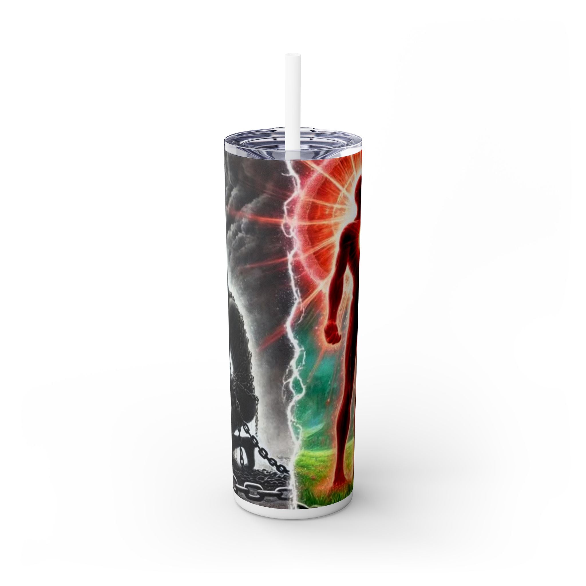 Skinny Tumbler with Straw, 20oz