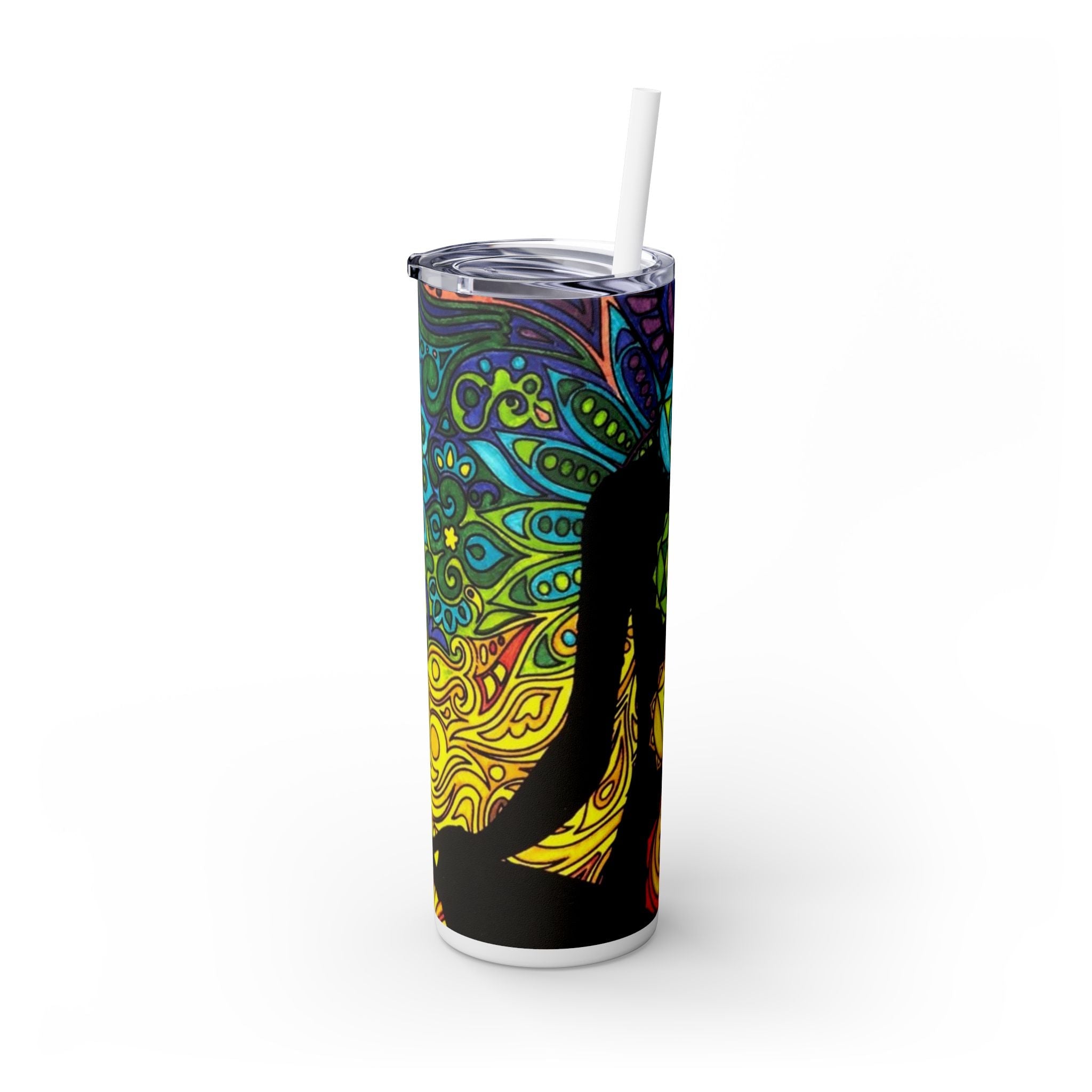 Skinny Tumbler with Straw, 20oz
