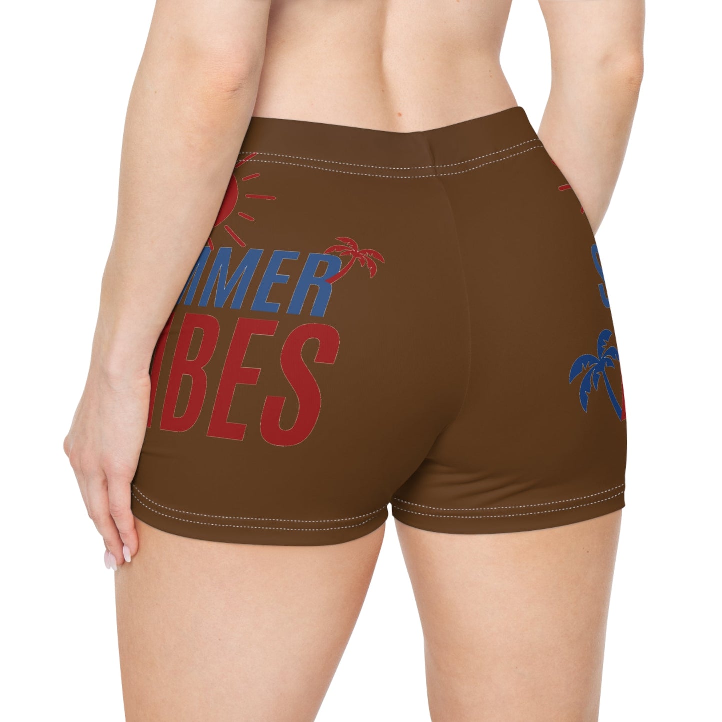 Summer Vibes Women's Shorts, Beachwear, Vacation Style, Pool Party Outfit, Relaxed Fashion, Outdoor Fun
