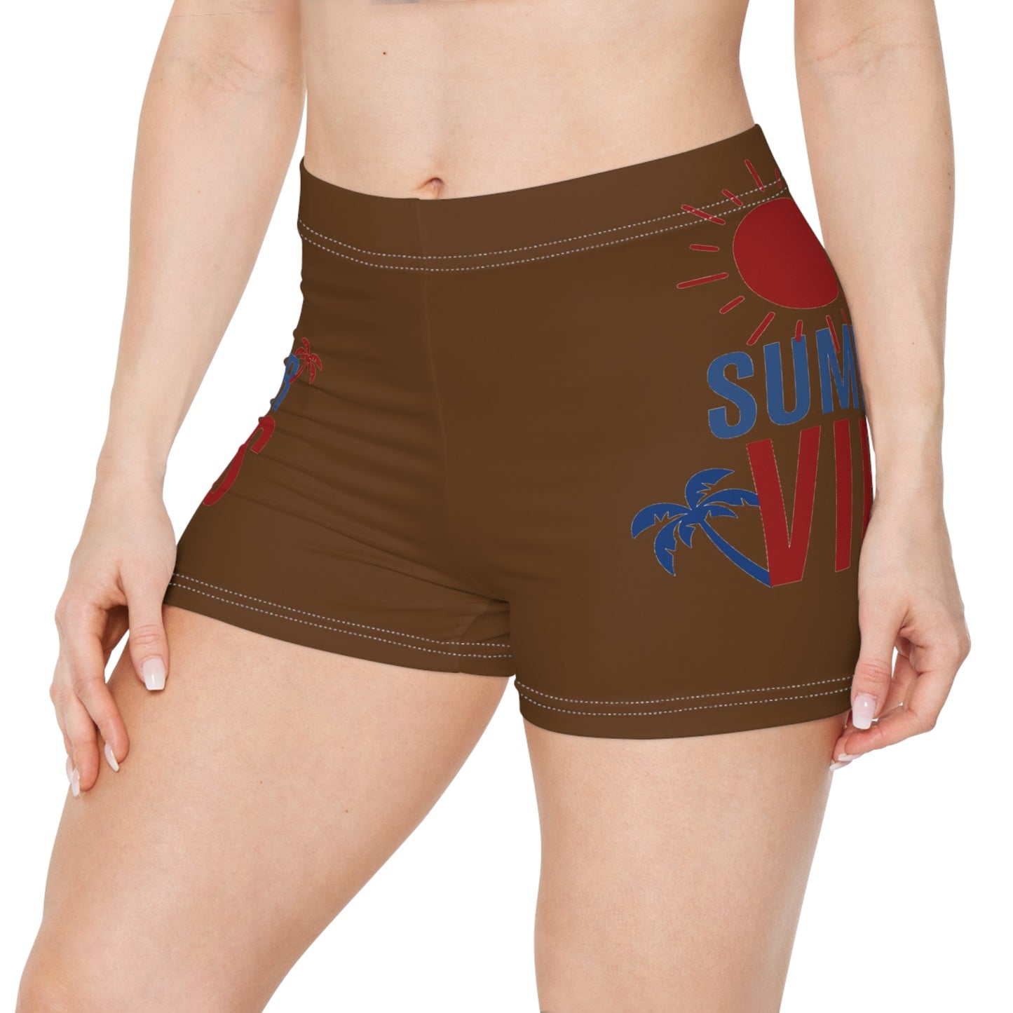 Summer Vibes Women's Shorts, Beachwear, Vacation Style, Pool Party Outfit, Relaxed Fashion, Outdoor Fun