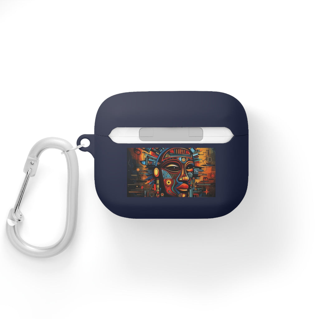 Tribal AirPods Case Cover, Unique Wireless Earbud Holder, Gift for Music Lovers, Vibrant Art Accessory, Great for Festivals