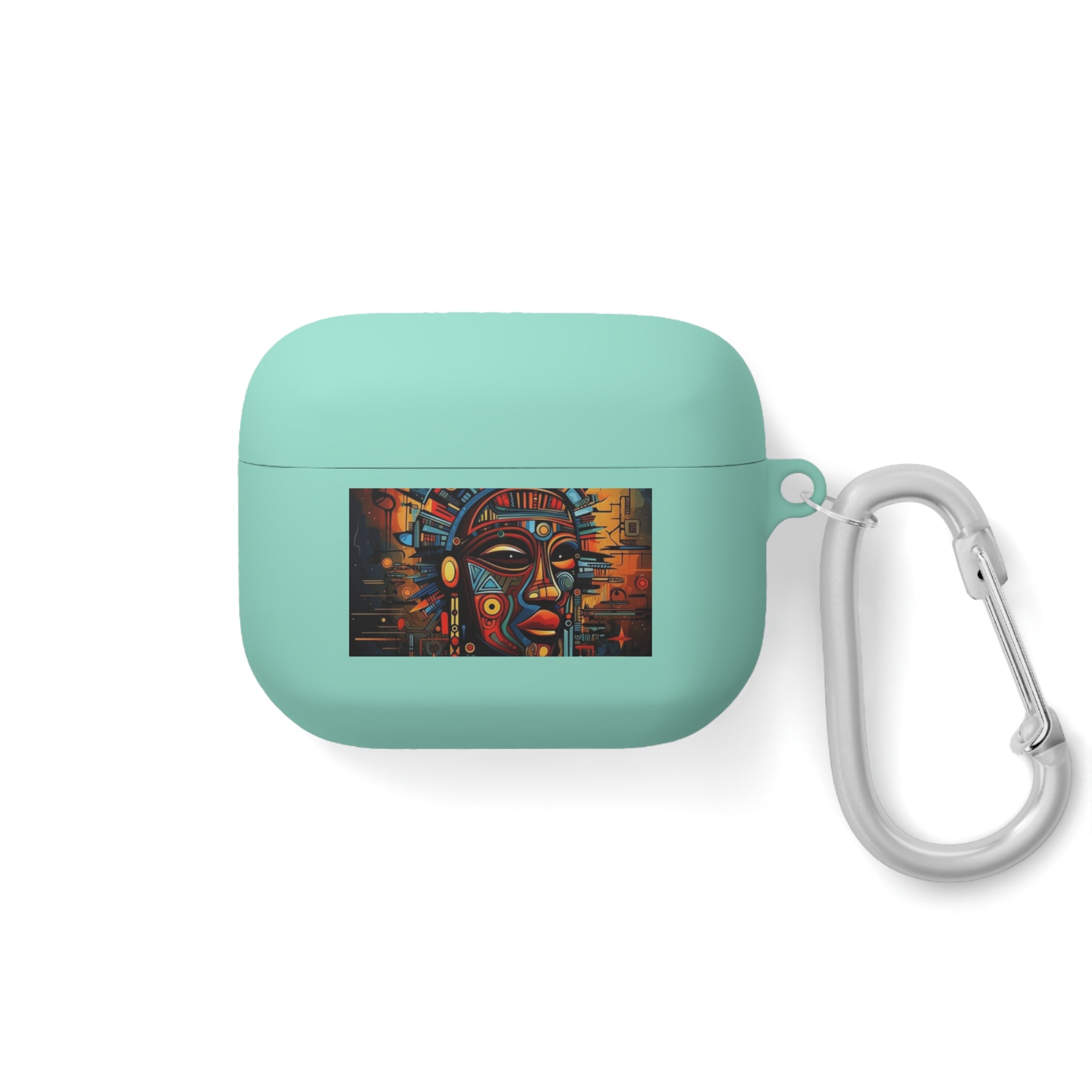 Tribal AirPods Case Cover, Unique Wireless Earbud Holder, Gift for Music Lovers, Vibrant Art Accessory, Great for Festivals