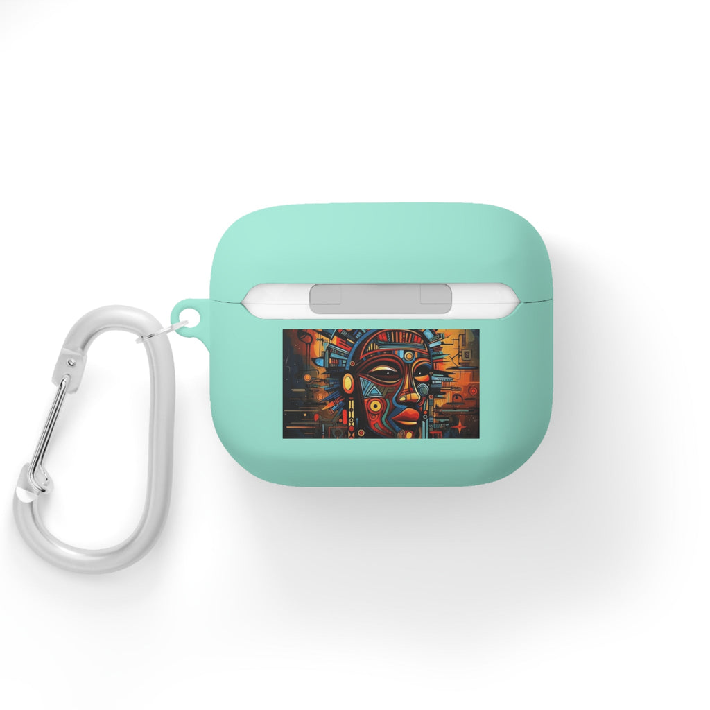 Tribal AirPods Case Cover, Unique Wireless Earbud Holder, Gift for Music Lovers, Vibrant Art Accessory, Great for Festivals