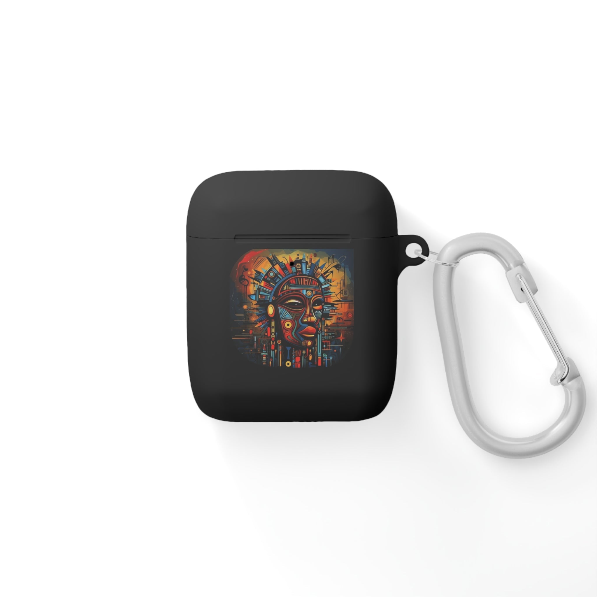 Tribal AirPods Case Cover, Unique Wireless Earbud Holder, Gift for Music Lovers, Vibrant Art Accessory, Great for Festivals