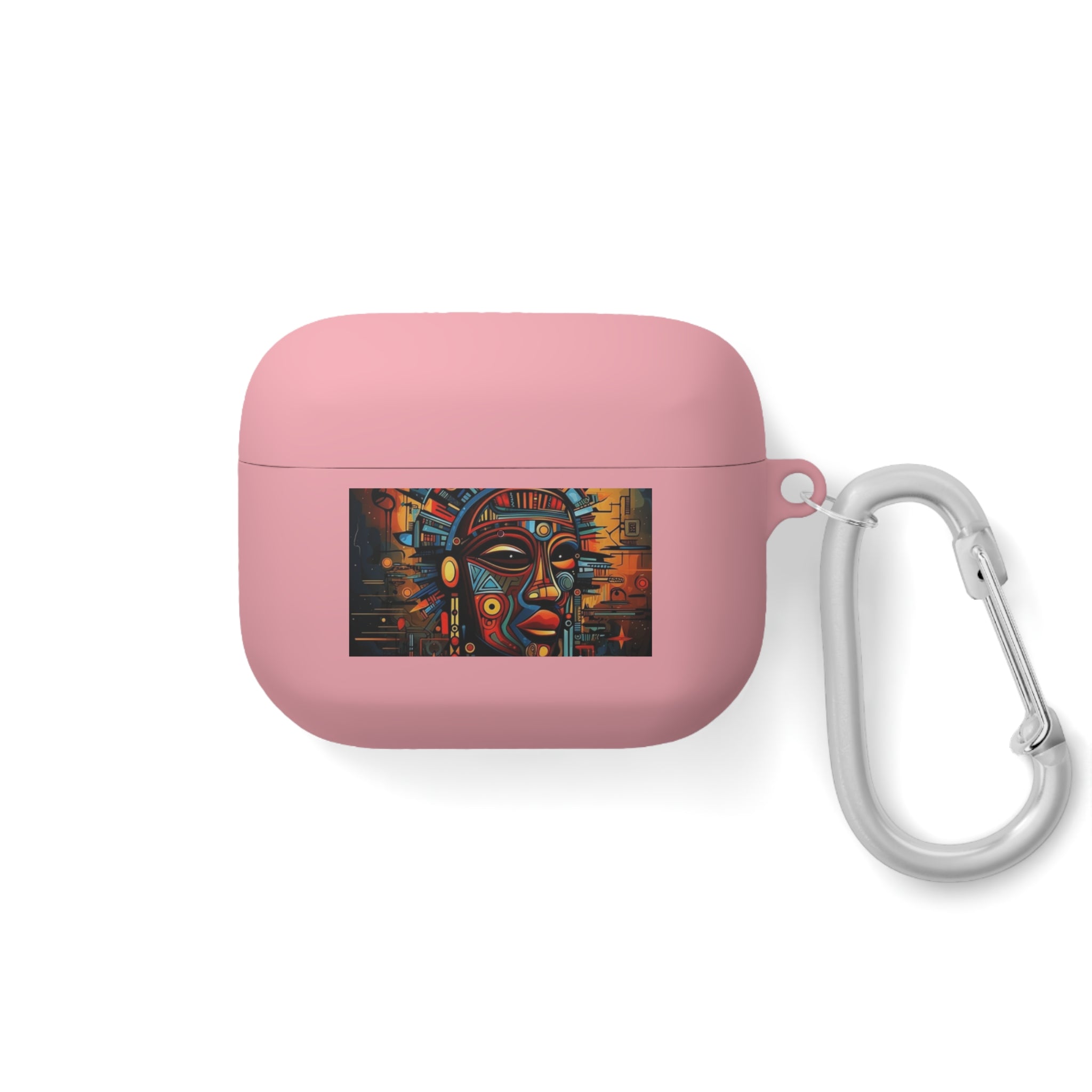 Tribal AirPods Case Cover, Unique Wireless Earbud Holder, Gift for Music Lovers, Vibrant Art Accessory, Great for Festivals