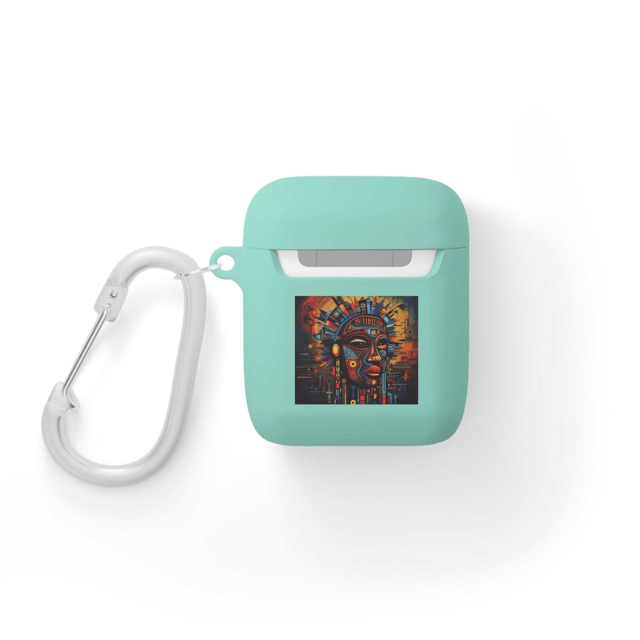 Tribal AirPods Case Cover, Unique Wireless Earbud Holder, Gift for Music Lovers, Vibrant Art Accessory, Great for Festivals