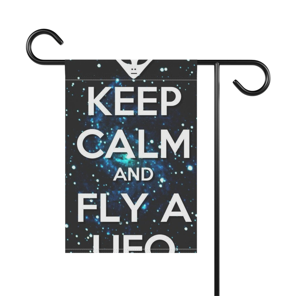 UFO Garden Banner, Alien Flag🔖, Outdoor Decoration, Yard Art, Unique Home Decor, Cosmic Vibes, Space Lover Gift, Garden Flags