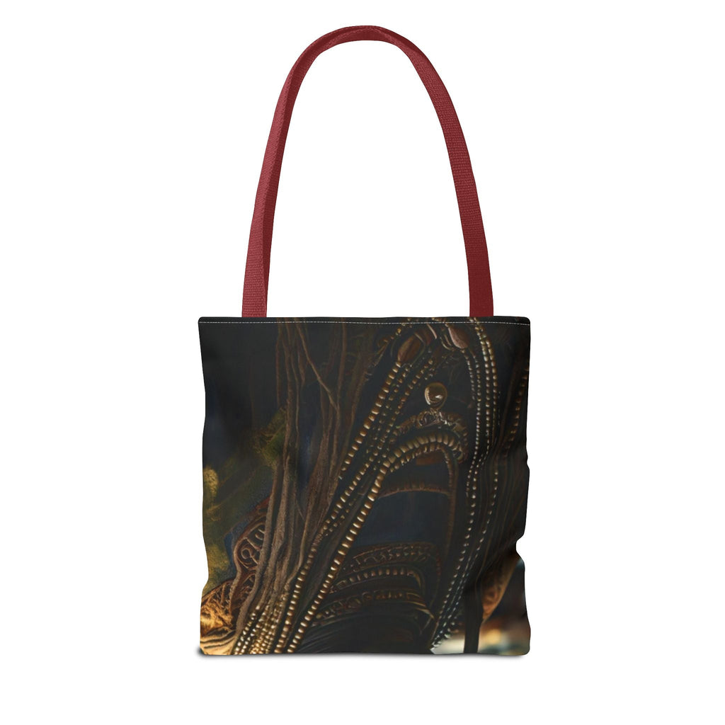 Unique Artistic Tote Bag, Bohemian Style Bag, Eco-Friendly Shopping Tote, Fashionable Beach Bag, Ethnic Print Carryall