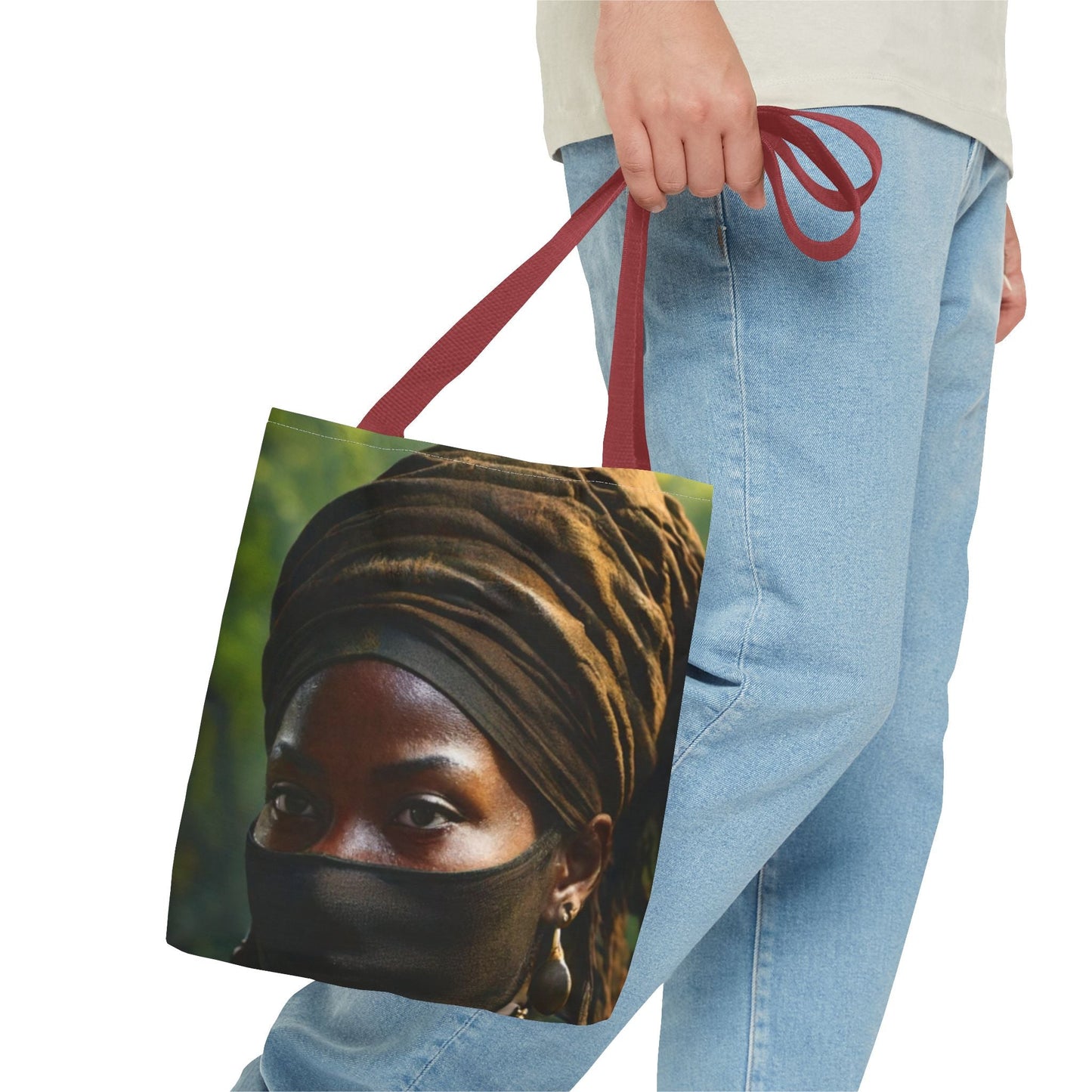 Unique Artistic Tote Bag, Bohemian Style Bag, Eco-Friendly Shopping Tote, Fashionable Beach Bag, Ethnic Print Carryall
