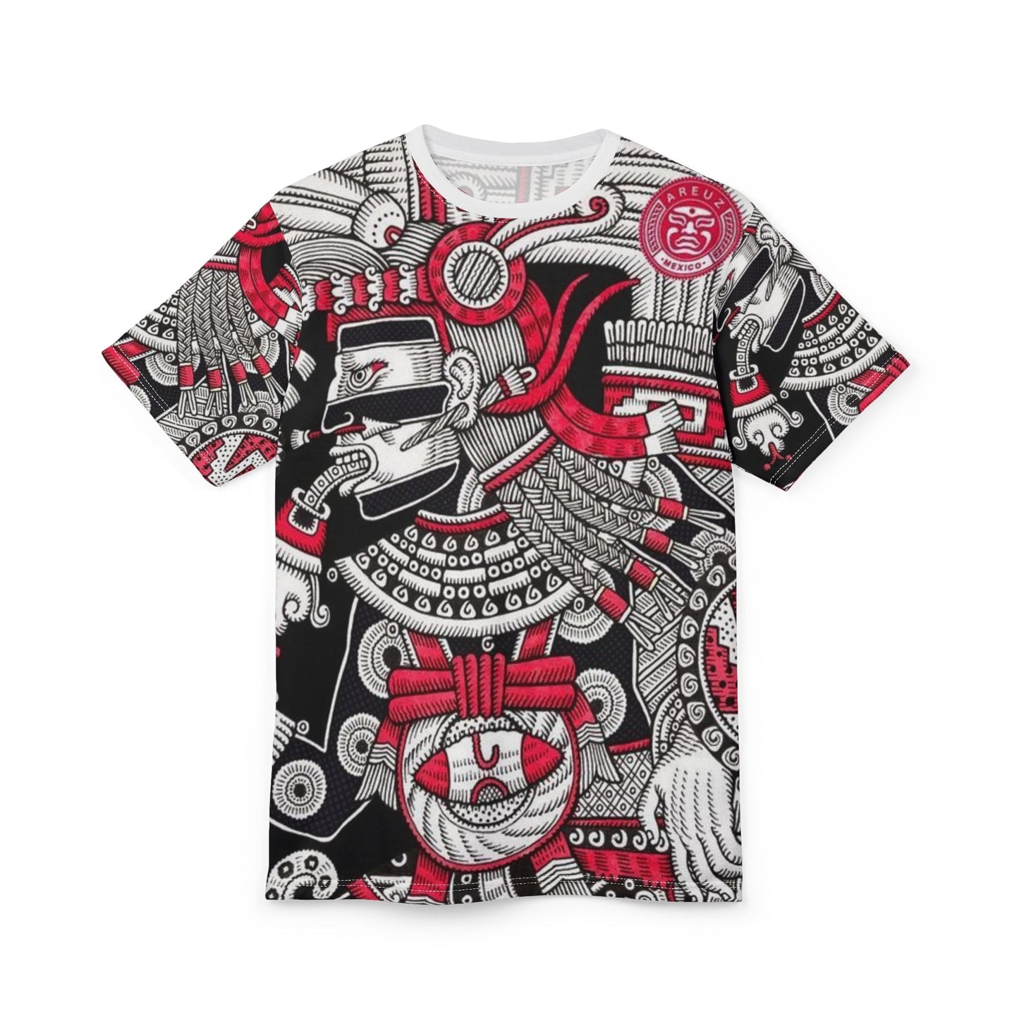 Aztec Shirt  Tee (AOP)red tags
