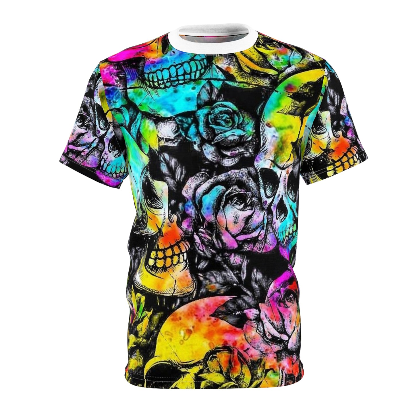 Skull Roses  Shirt Tee (AOP)