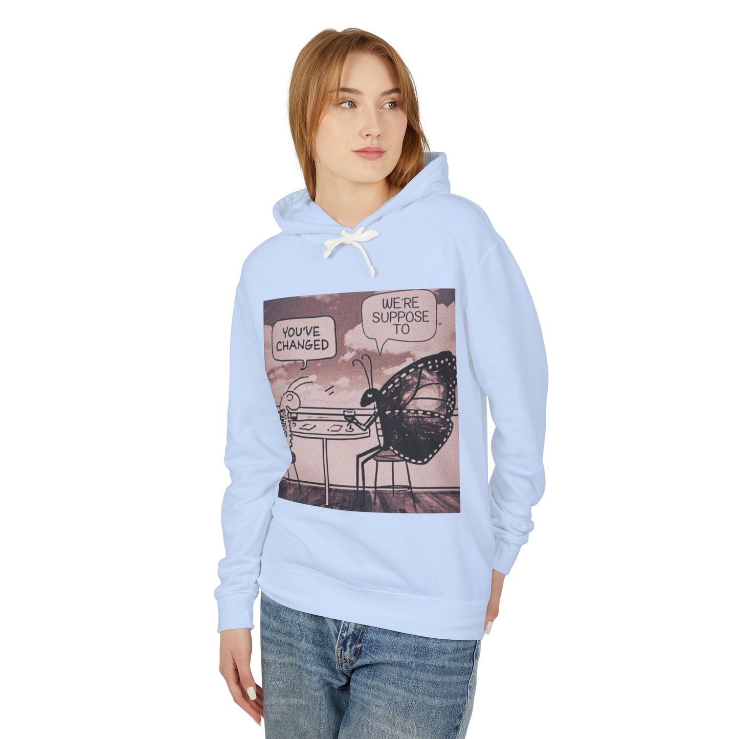 Unisex Lightweight Hooded Sweatshirt