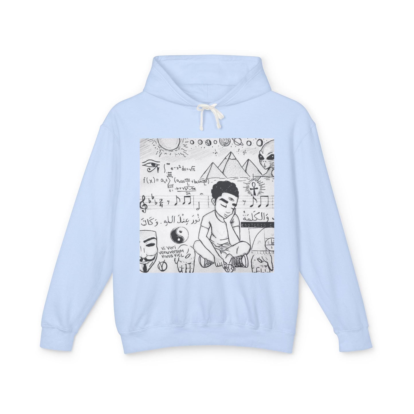 Unisex Lightweight Hooded Sweatshirt