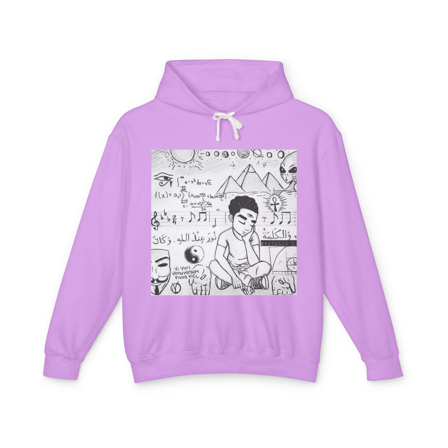 Unisex Lightweight Hooded Sweatshirt