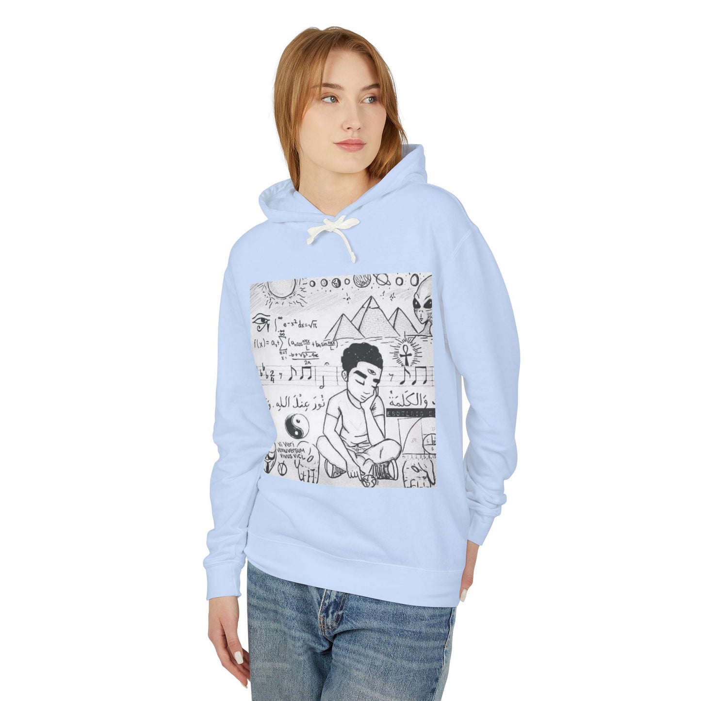 Unisex Lightweight Hooded Sweatshirt