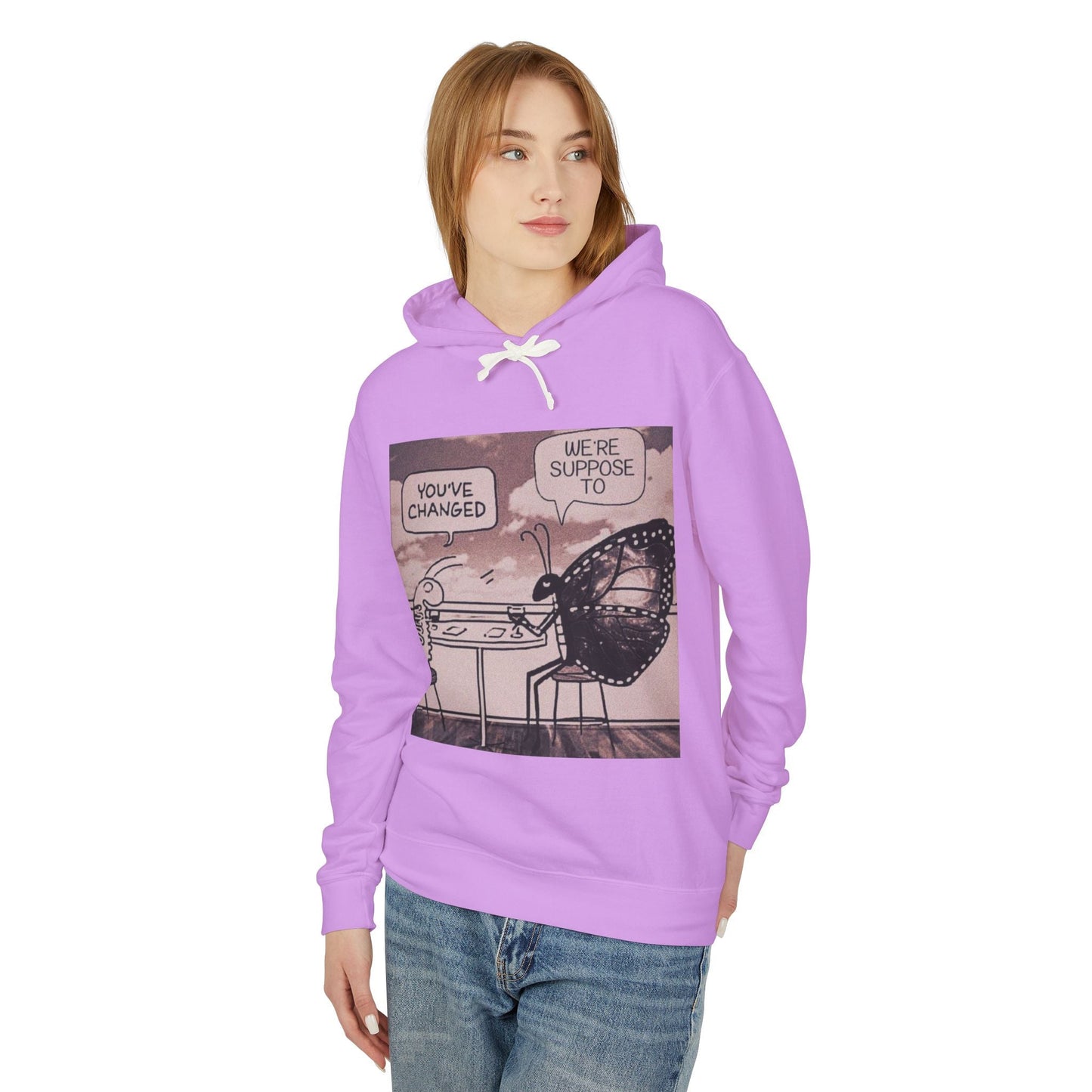 Unisex Lightweight Hooded Sweatshirt