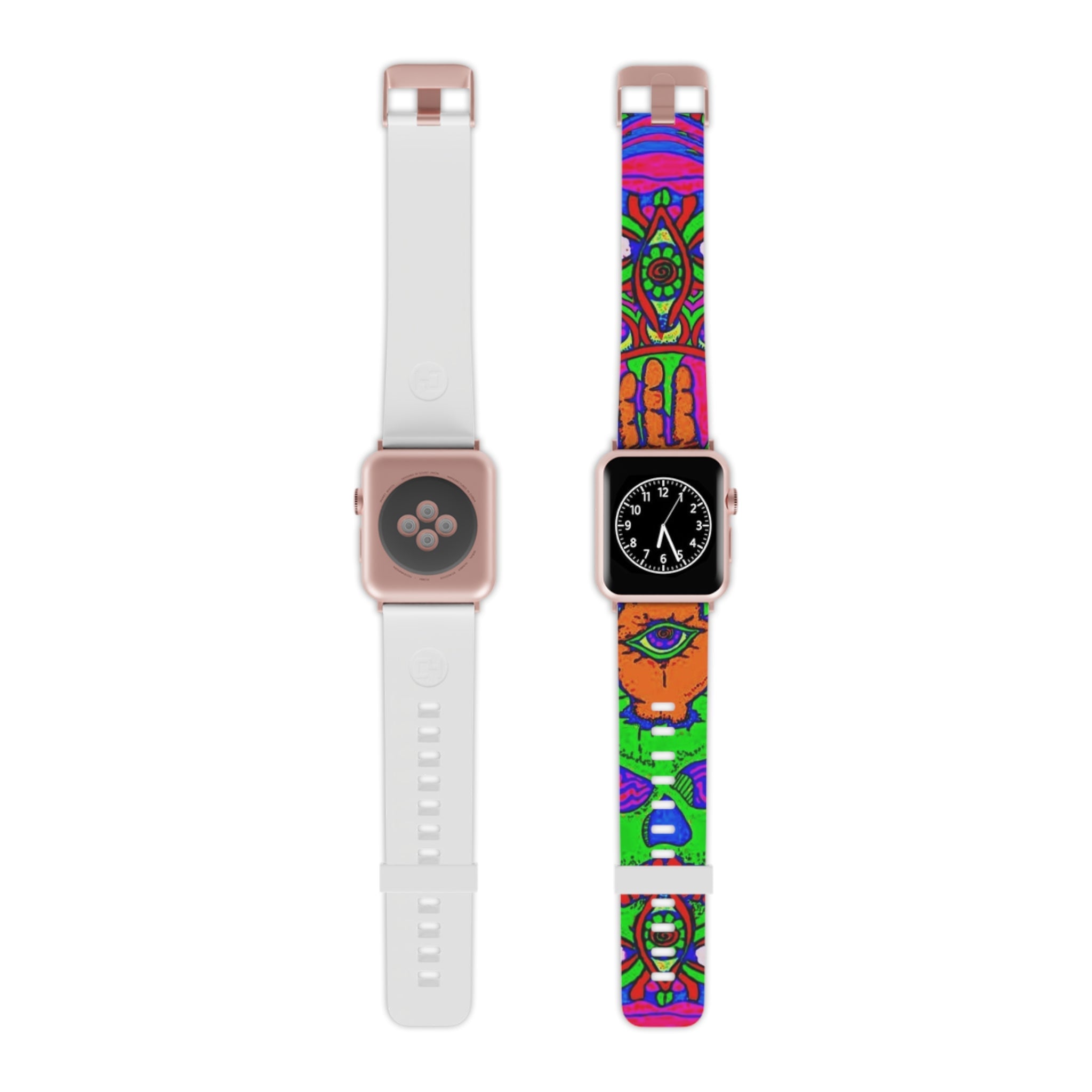 Vibrant Apple Watch Band, Colorful Accessories for Men & Women, Funky Wristband for Fitness, Gift for Him/Her, Festival Ready