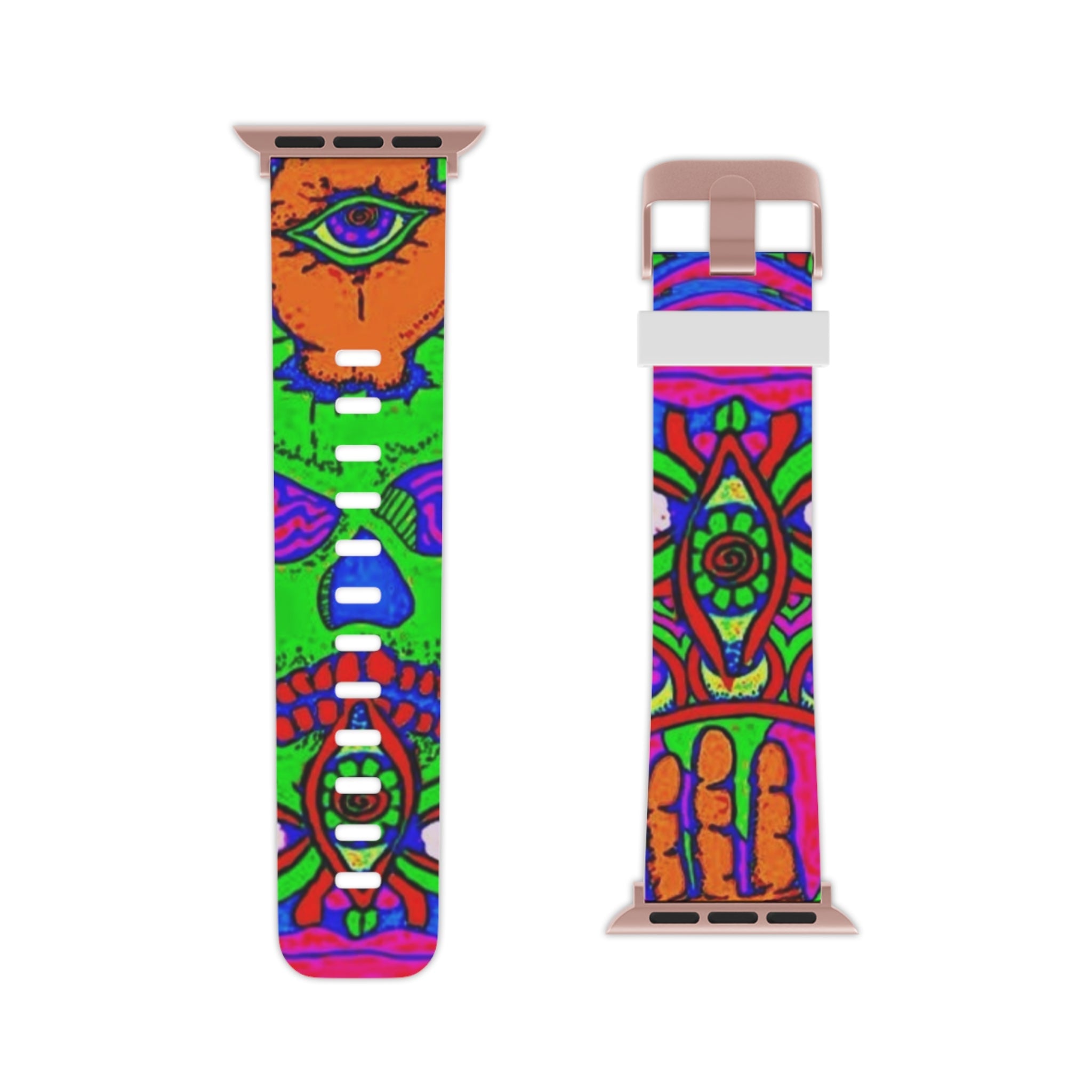 Vibrant Apple Watch Band, Colorful Accessories for Men & Women, Funky Wristband for Fitness, Gift for Him/Her, Festival Ready