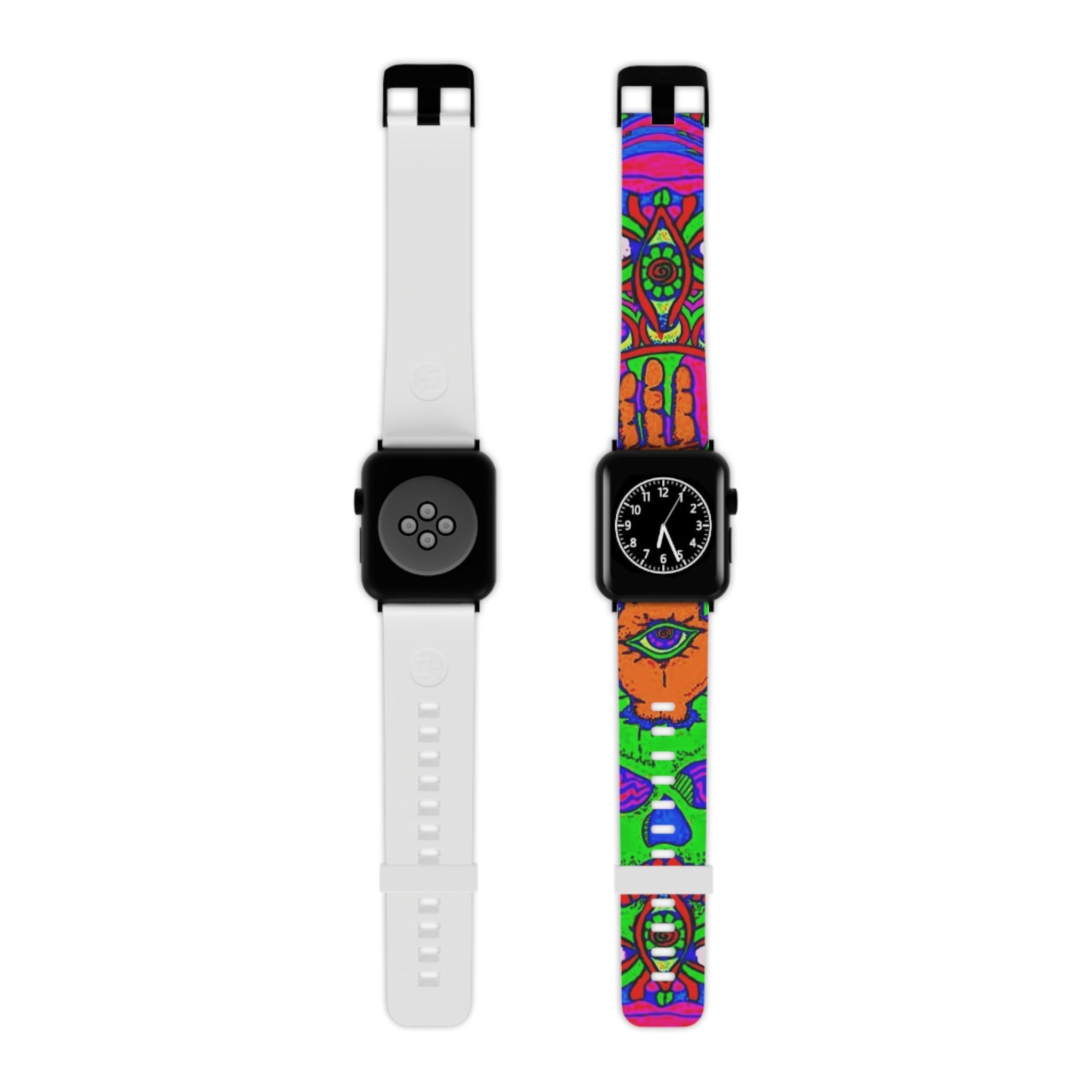 Vibrant Apple Watch Band, Colorful Accessories for Men & Women, Funky Wristband for Fitness, Gift for Him/Her, Festival Ready