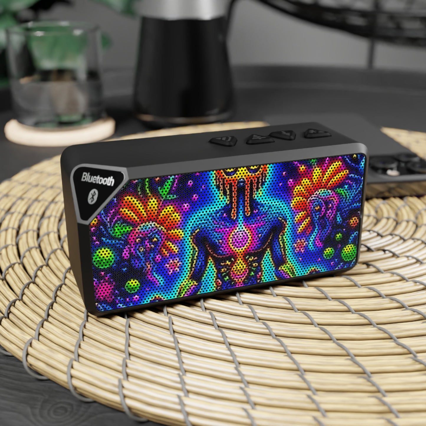 Vibrant Bluetooth Speaker, Colorful Portable Speaker, Music Gift, Festival Speaker, Decorative Audio Device, Boombox