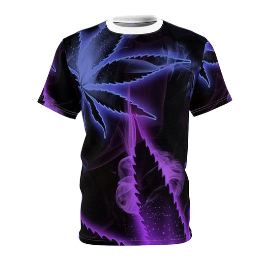 Vibrant Leaf Print Unisex Tee | Unique Smoking Vibe T-Shirt red tags ♥️ 👌 ❤️ 😎 😍 💖