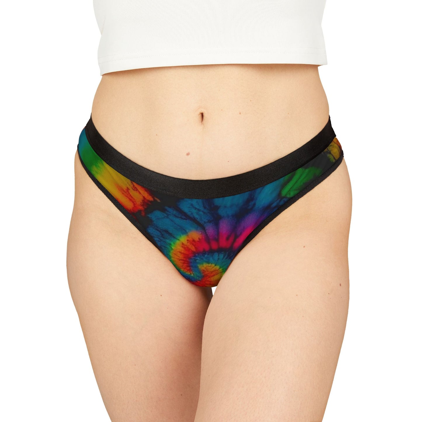 Vibrant Tie-Dye Women's Thongs for Colorful Comfort