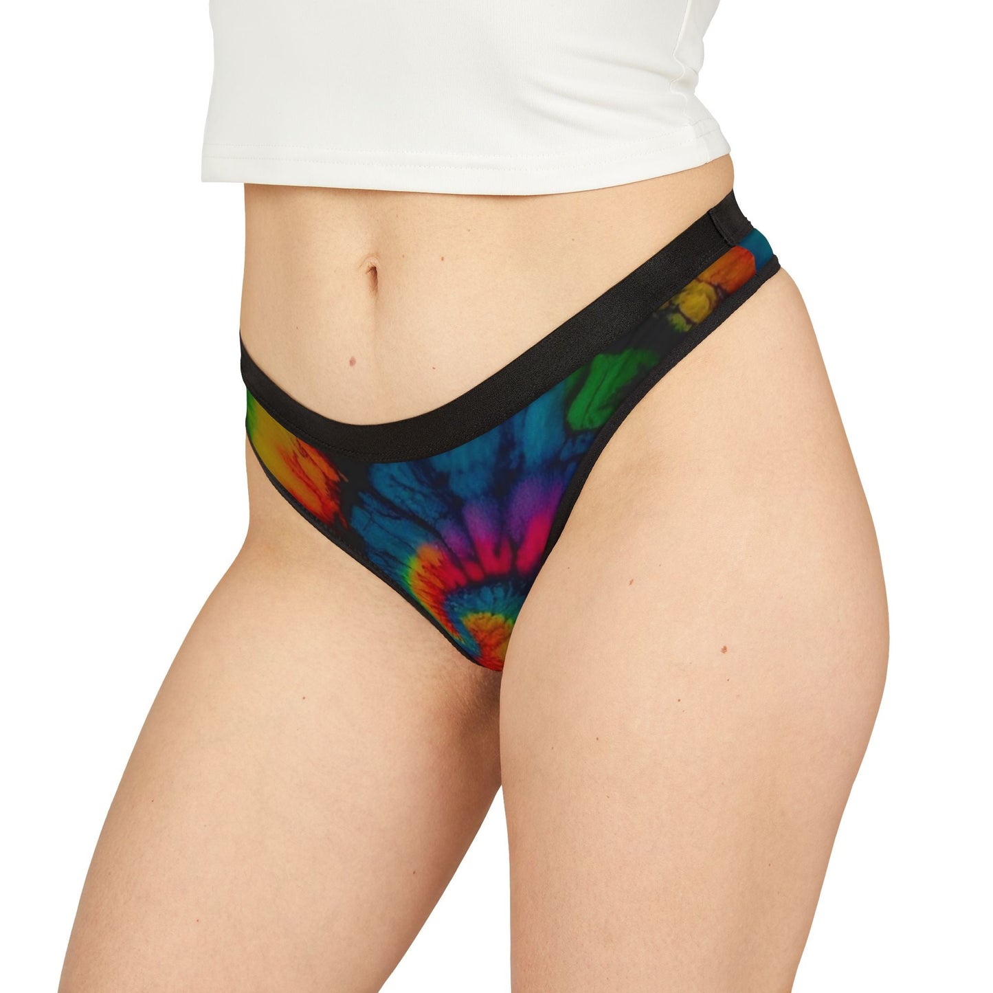 Vibrant Tie-Dye Women's Thongs for Colorful Comfort