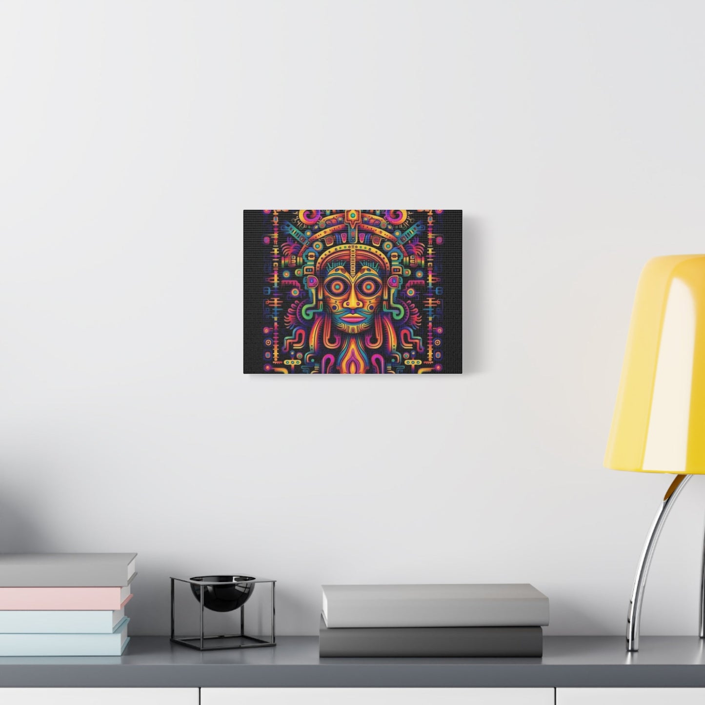 Vibrant Tribal Art Canvas Print - Colorful Home Décor for Celebration & Inspiration
