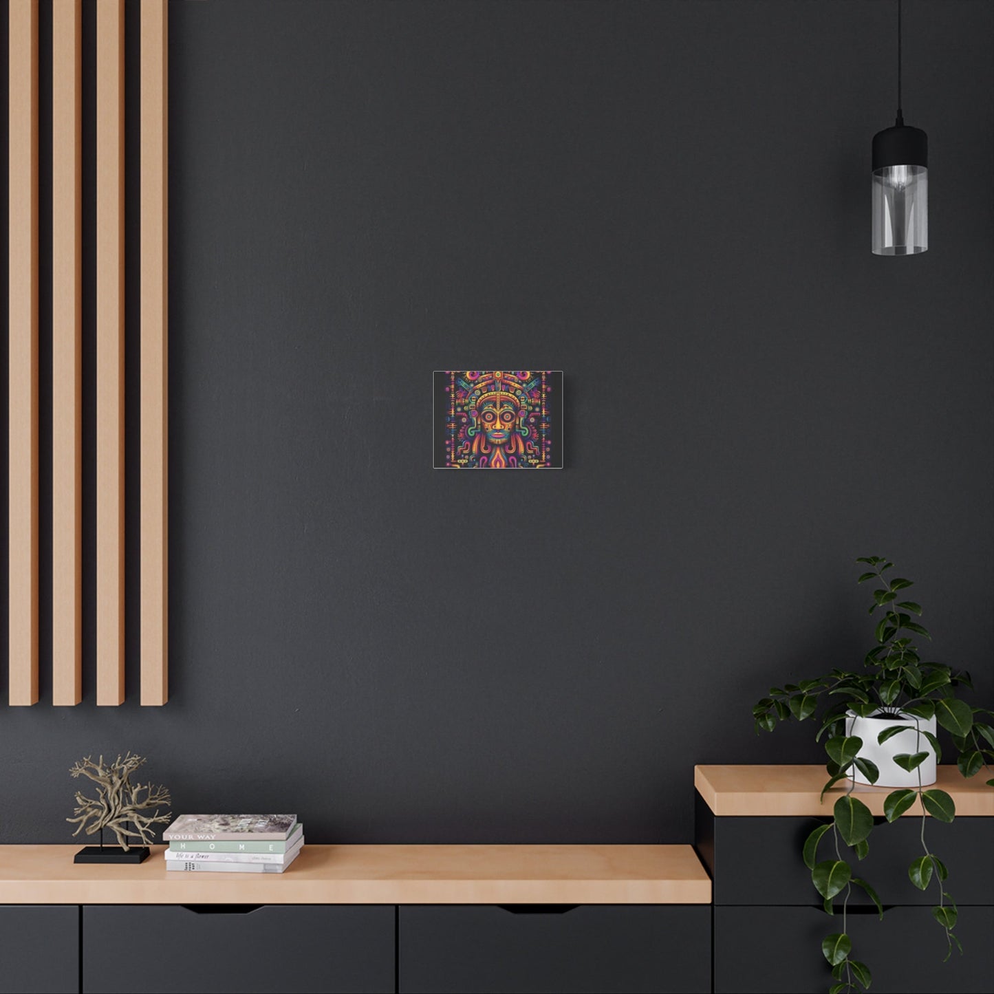 Vibrant Tribal Art Canvas Print - Colorful Home Décor for Celebration & Inspiration