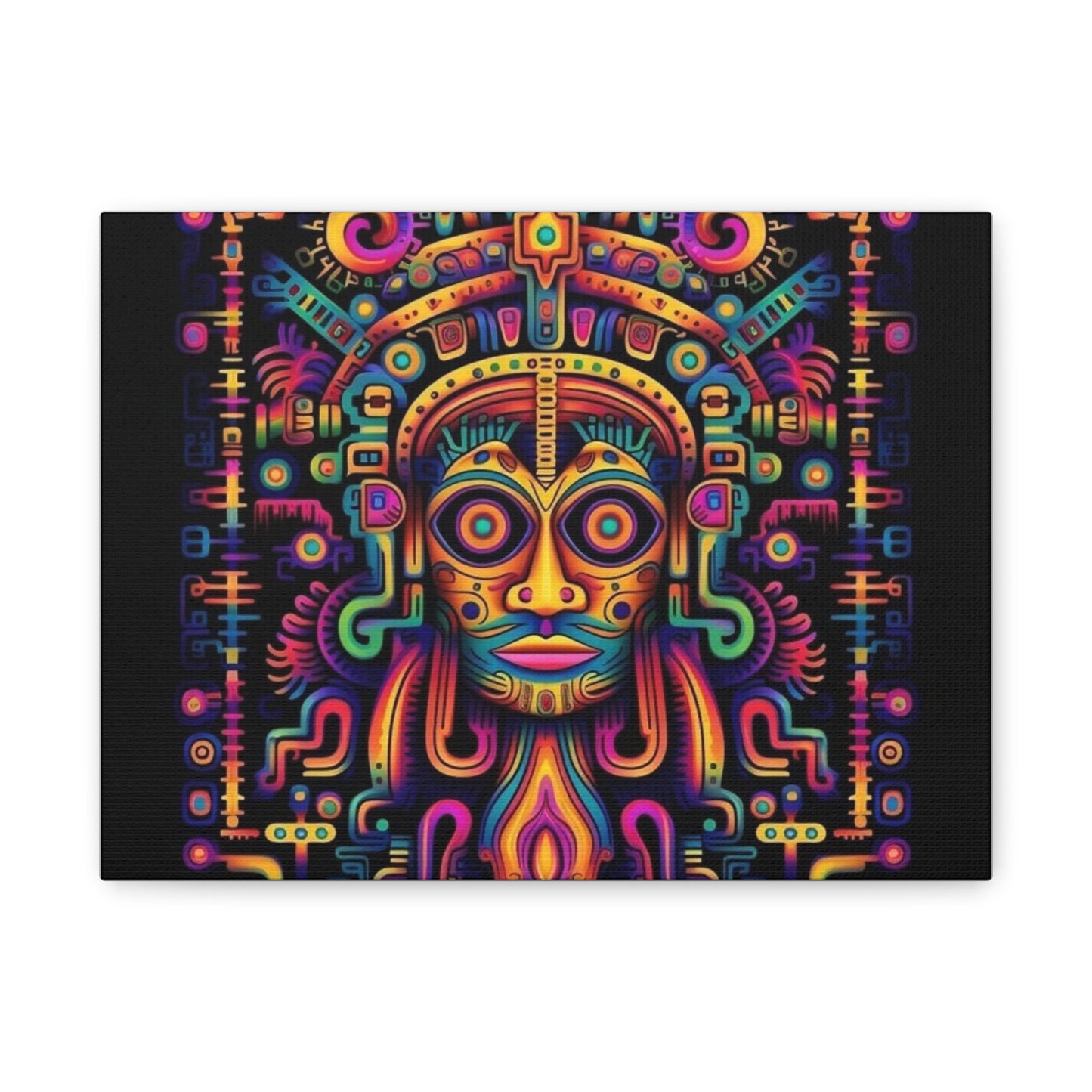 Vibrant Tribal Art Canvas Print - Colorful Home Décor for Celebration & Inspiration