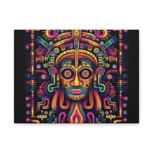 Vibrant Tribal Art Canvas Print - Colorful Home Décor for Celebration & Inspiration