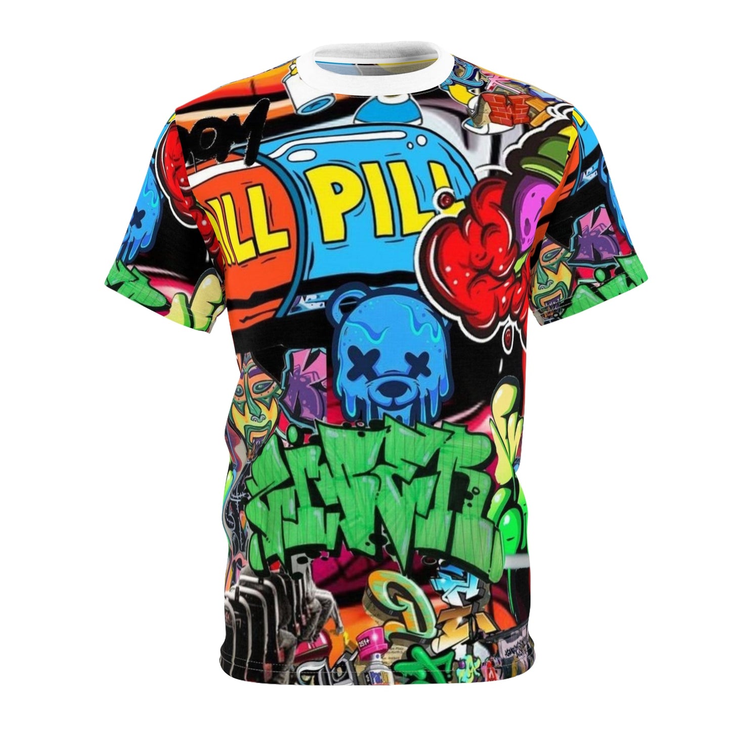 Vibrant Unisex Graffiti Tee - Street Art Inspired Fashion