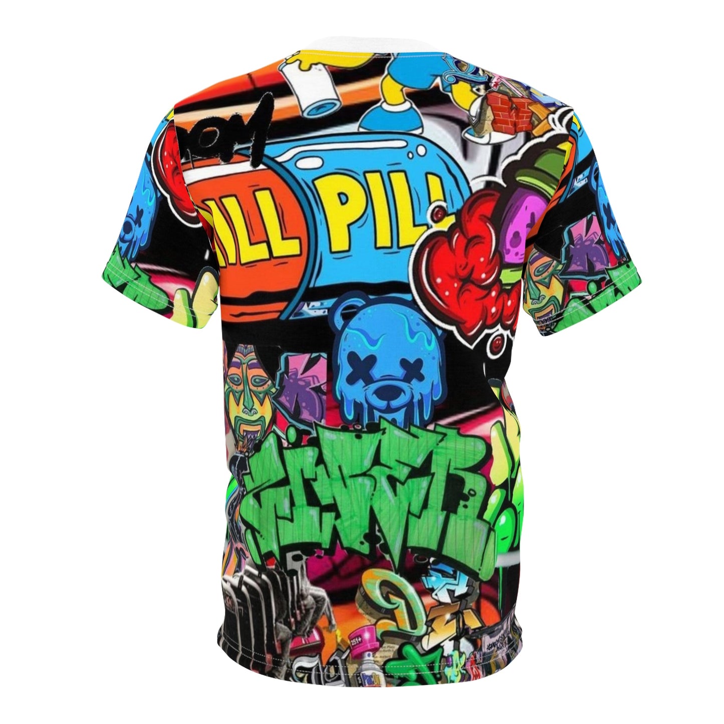Vibrant Unisex Graffiti Tee - Street Art Inspired Fashion