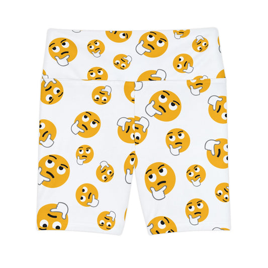 Women&#039;s Emoji Workout Shorts - Fun & Functional Activewear for Your Fitness Routine