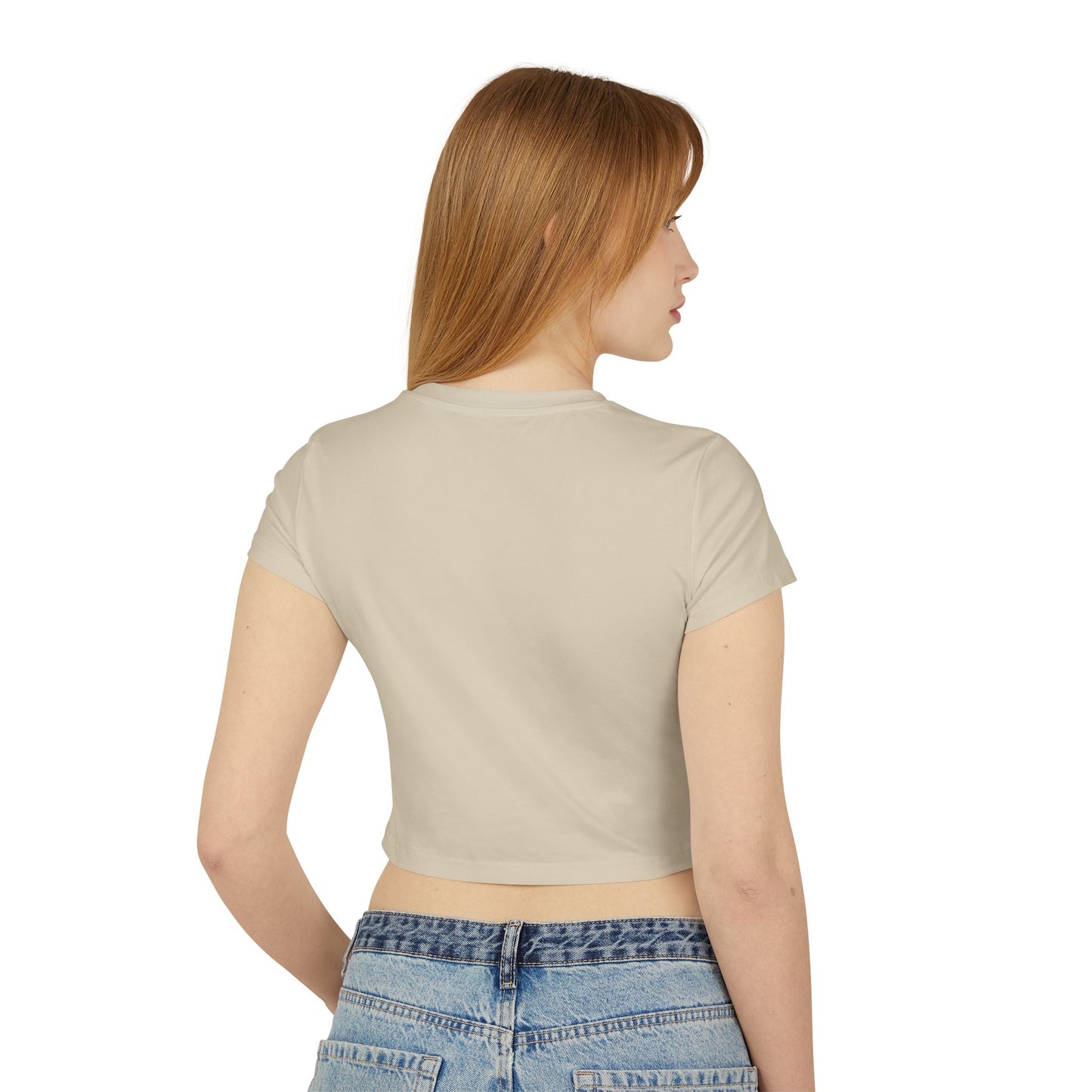 Women's Baby Tee with Floral Butterfly Design - Cute & Trendy Summer Top